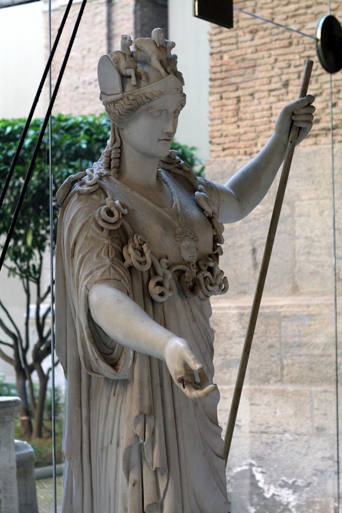 Athena with Animals on Her Head